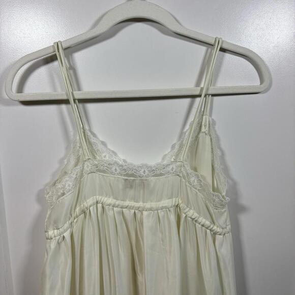 Vintage Givenchy Intimates Silk Blend Night Gown Lace Trim Coquette Whimsy Fairy - Picture 5 of 9